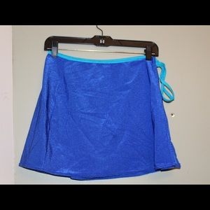 Blue Vintage Swim Coverup Skirt